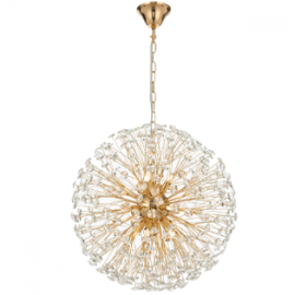 TELBIX-LERIDA 12 LIGHT ROUND PENDANT GOLD